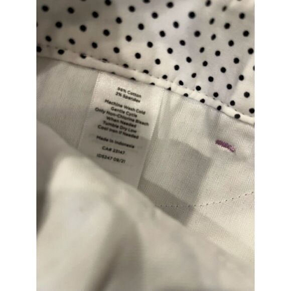 Talbots Perfect Crop in Polished Paisley Lavendar, Coral, Teal, Black Size 8P - Picture 6 of 9